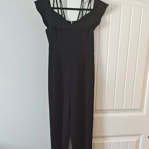 Haute Monde Black Off-Shoulder Jumpsuit